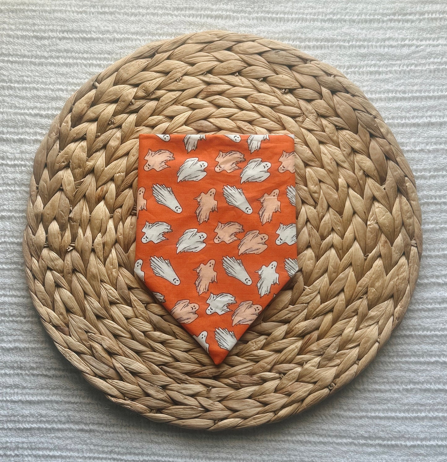 Orange Ghost Dog Bandana