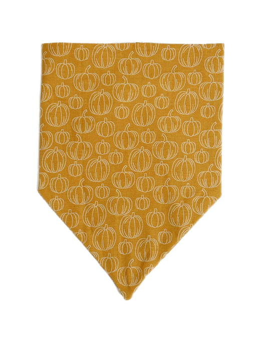 Fall Pumpkin Dog Bandana