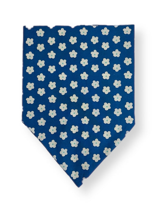 Blue Floral Dog Bandana