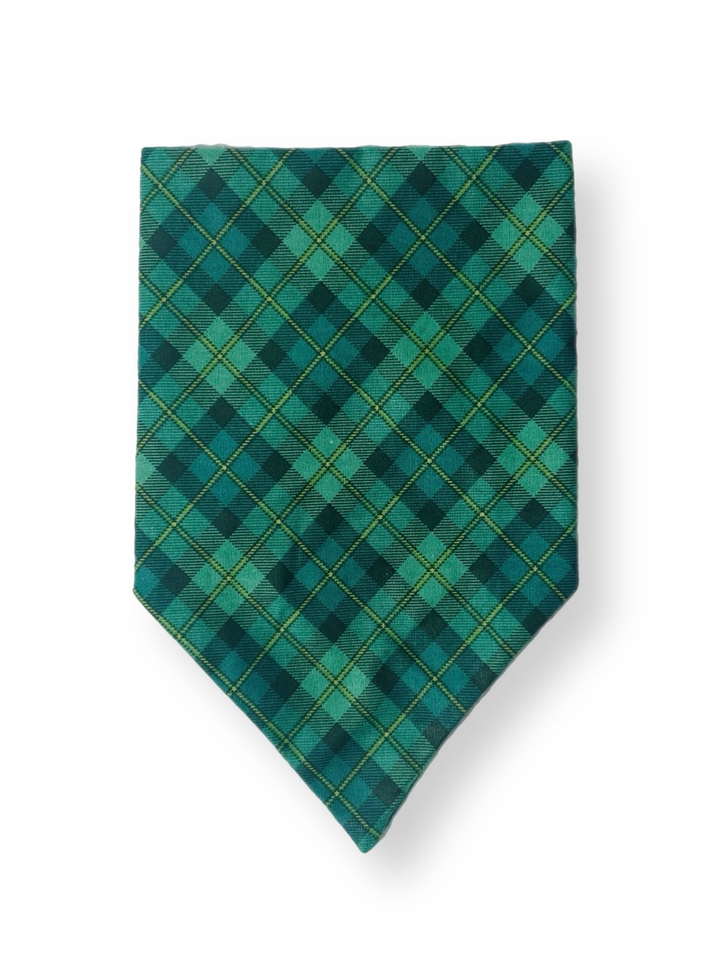 St. Patrick's Day Plaid Dog Bandana