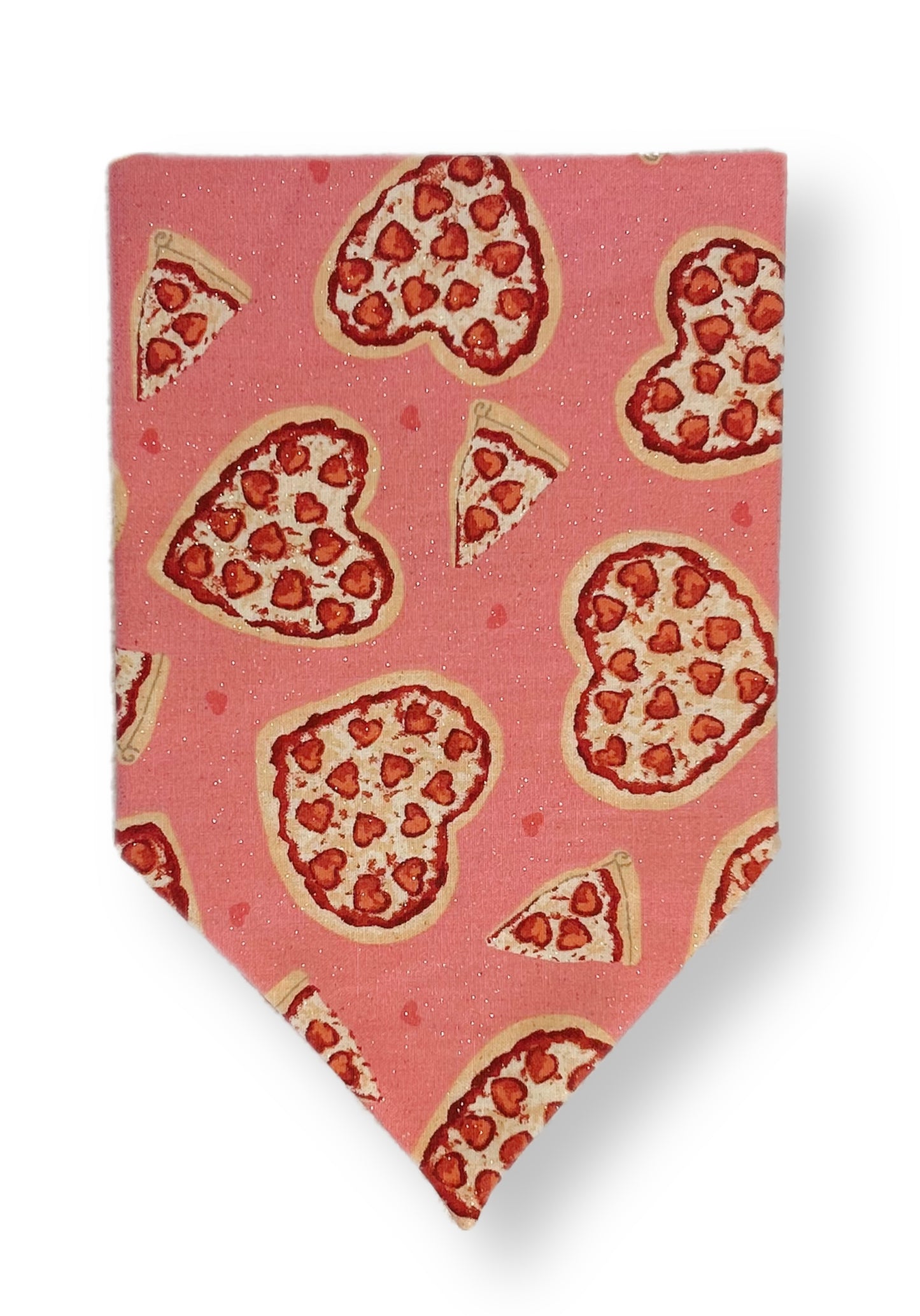 Valentine's Pizza Lover Dog Bandana