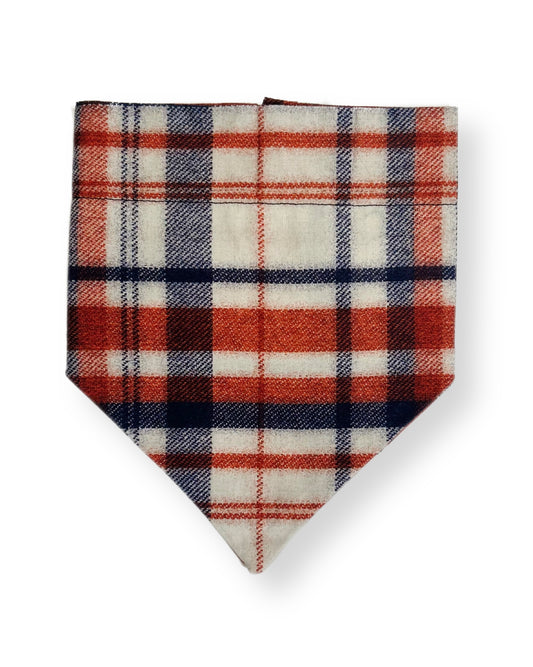 4th of July Plaid Dog Bandana