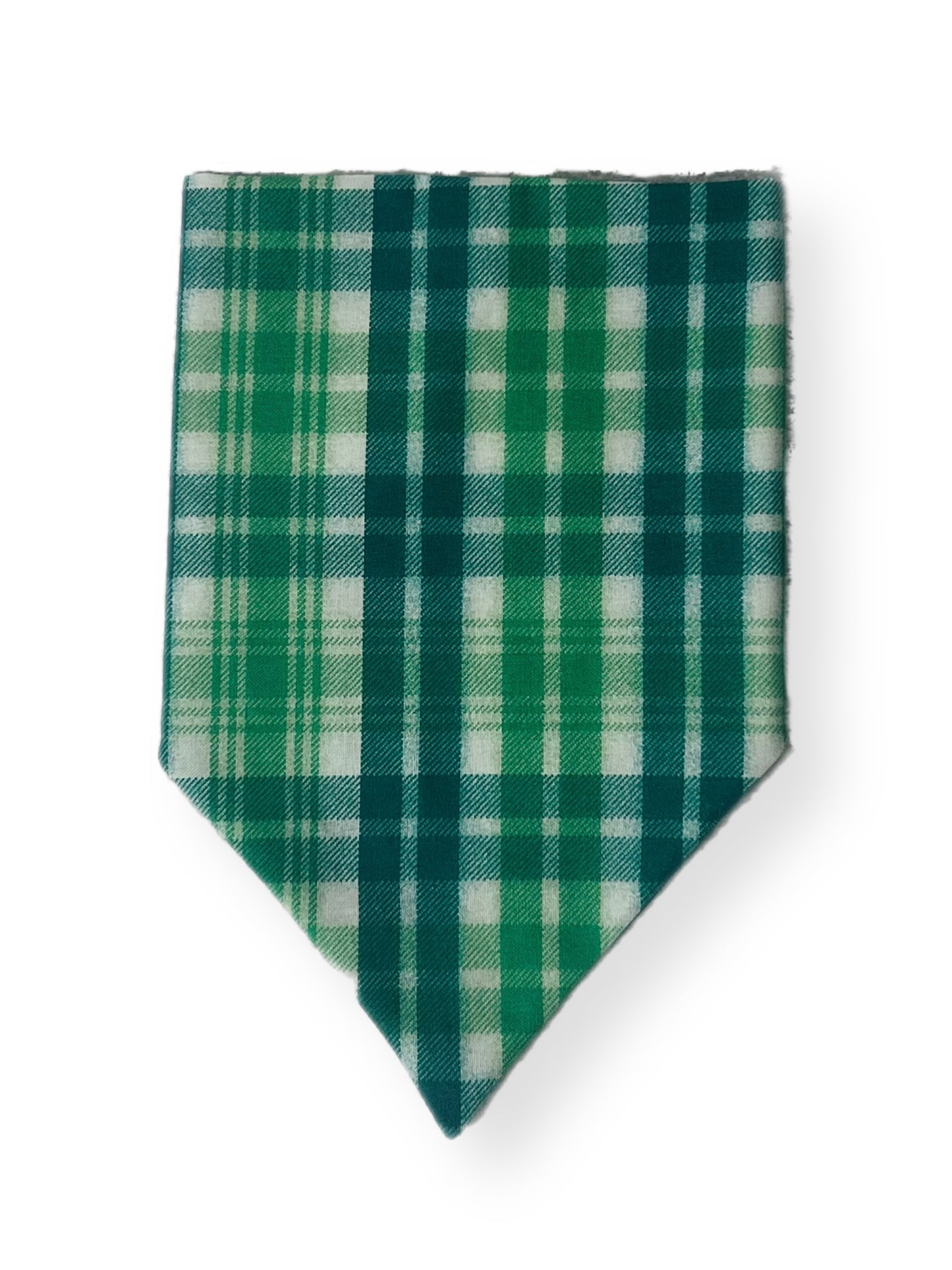 Green St. Patrick’s Day Plaid Dog Bandana