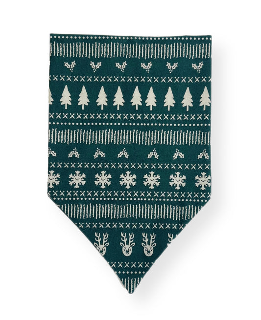 Christmas Sweater Dog Bandana