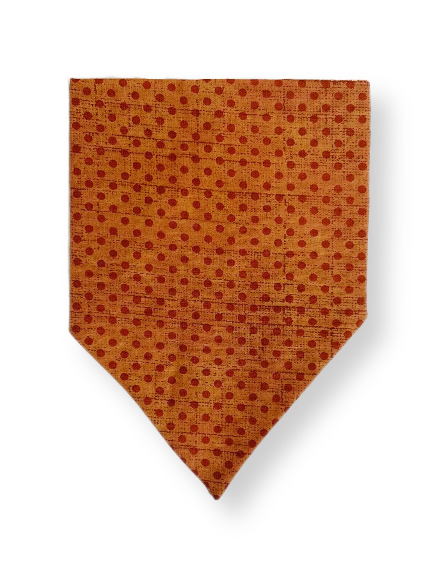 Orange Polka Dot Dog Bandana