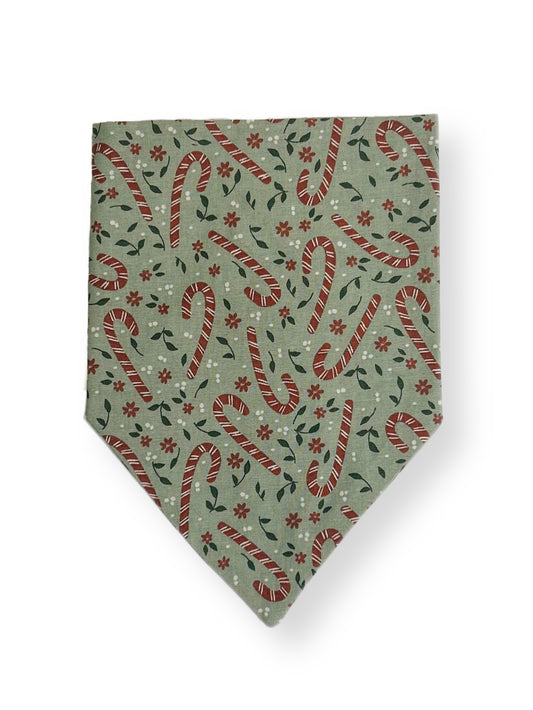 Candy Cane Dog Bandana