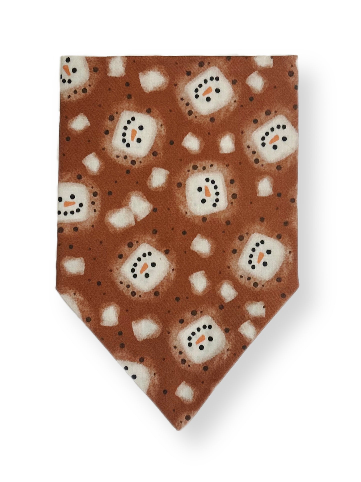 Hot Chocolate Melted Snowman Dog Bandana